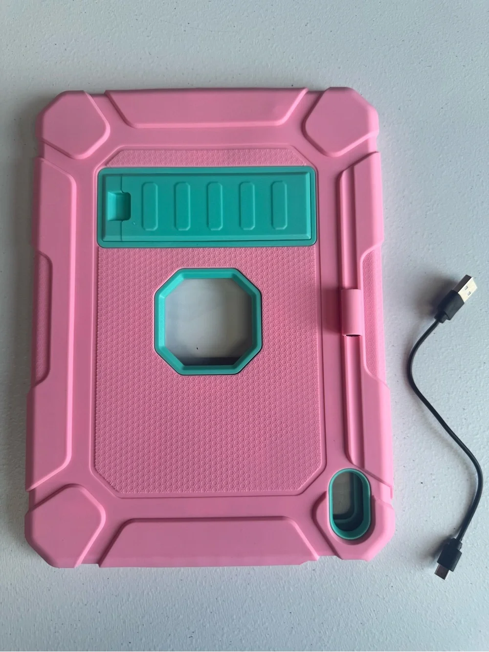 Heavy Duty Kids Shockproof Tablet Case with Kickstand & Pencil Holder for 9.7”–1